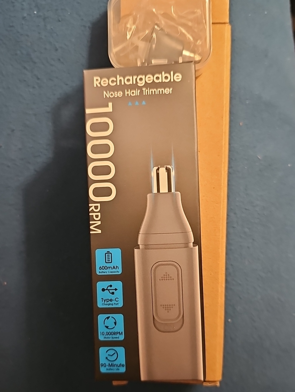 Rechargeable Nose Hair Trimmer - Silver